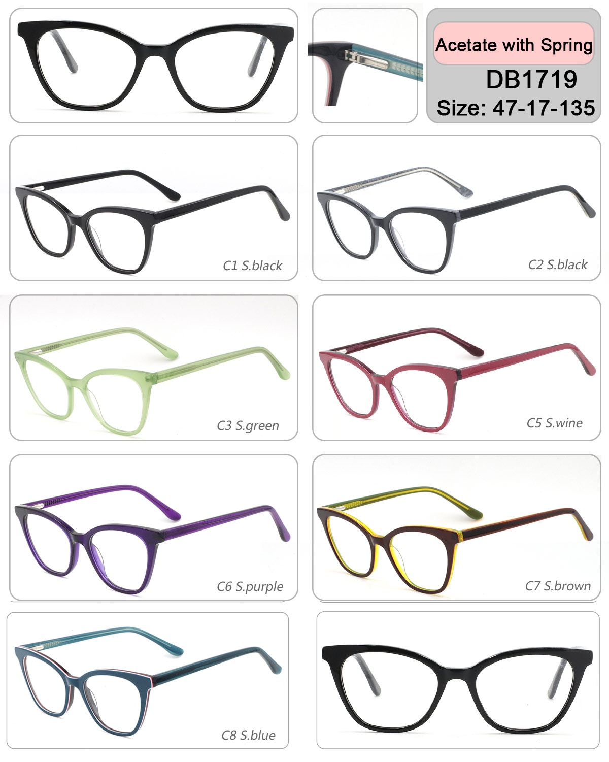 DB1719  kids acetate ey