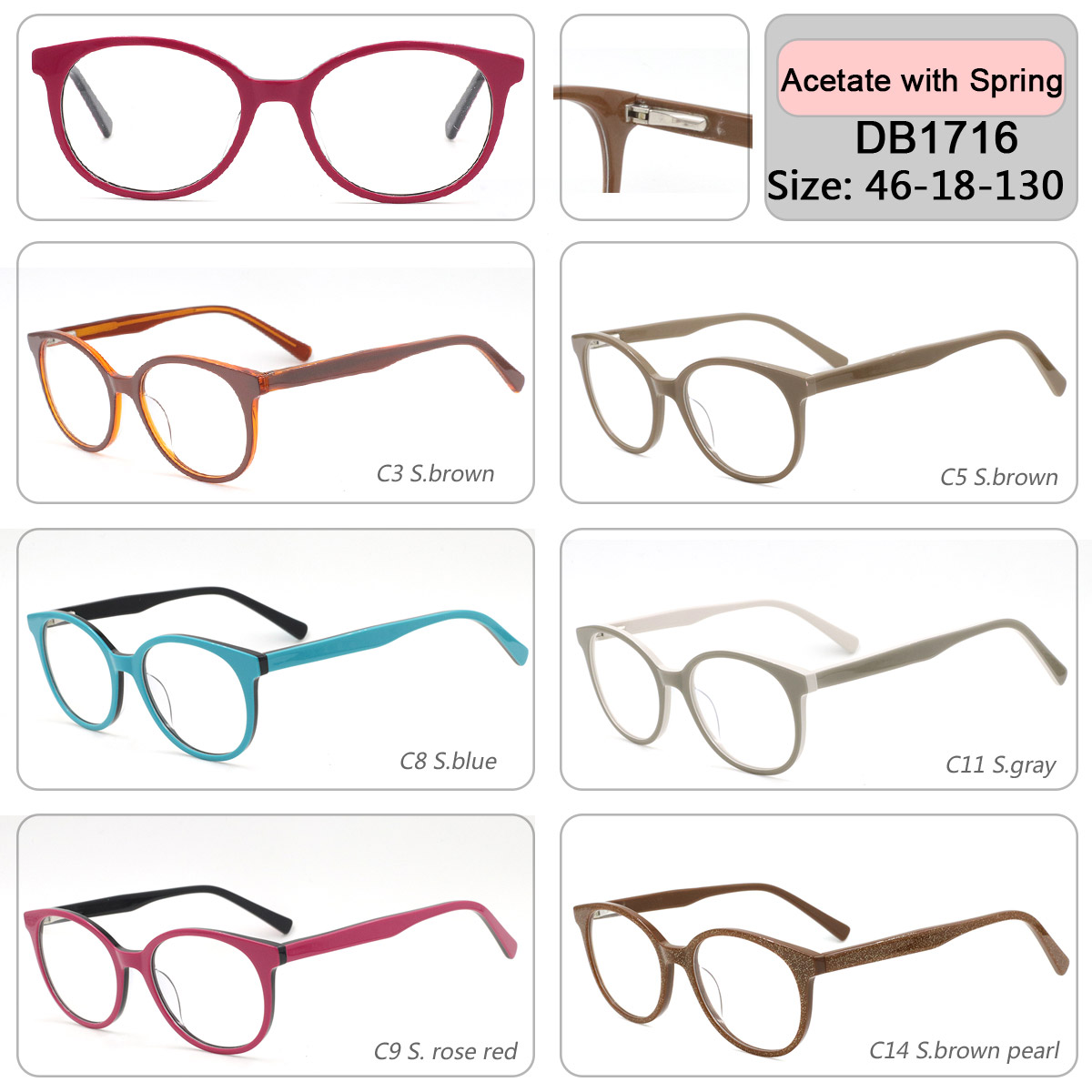 DB1716  kids acetate ey