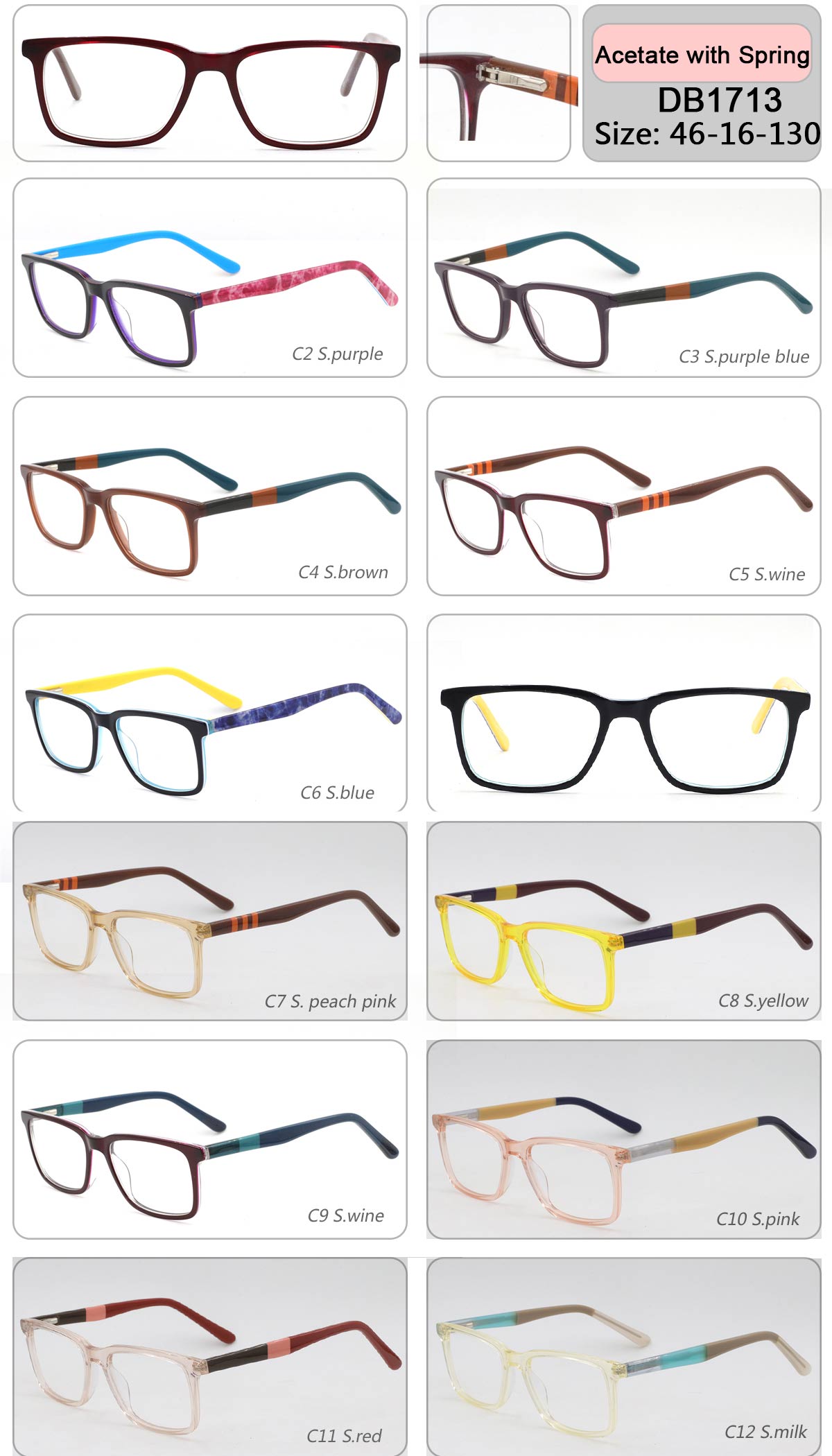 DB1713  kids acetate ey