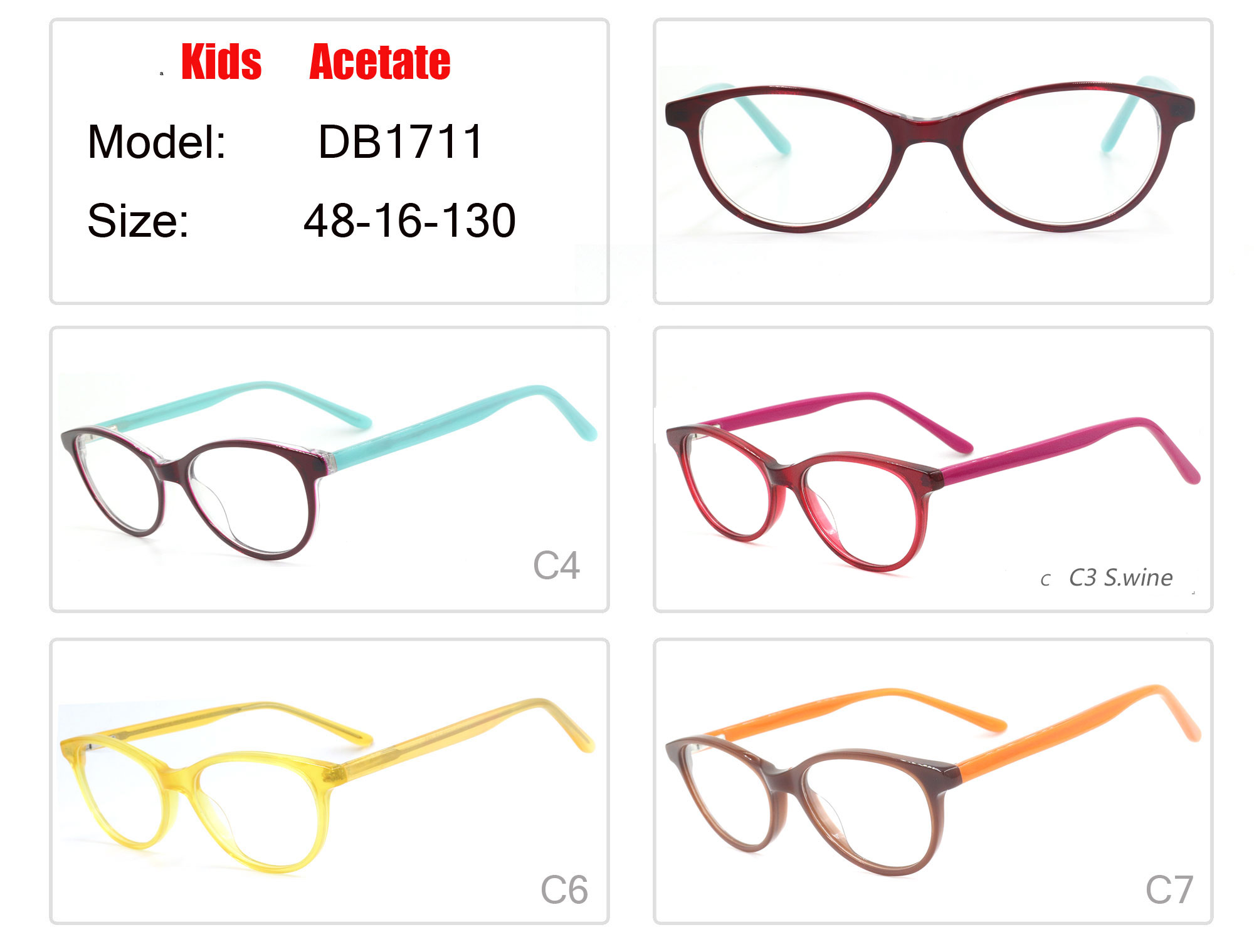 DB1711  kids acetate ey