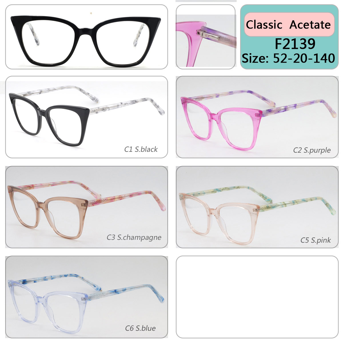 F2139 cat eyewear aceta
